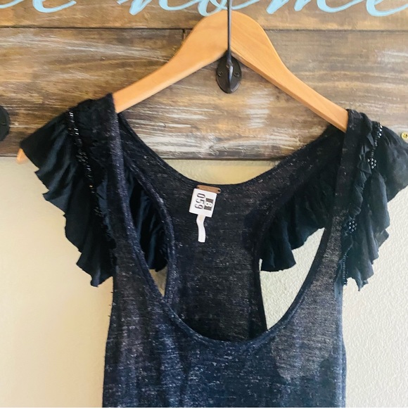 ⭐️ FREE PEOPLE Ruffle Racerback Embellished Dress - Picture 5 of 9